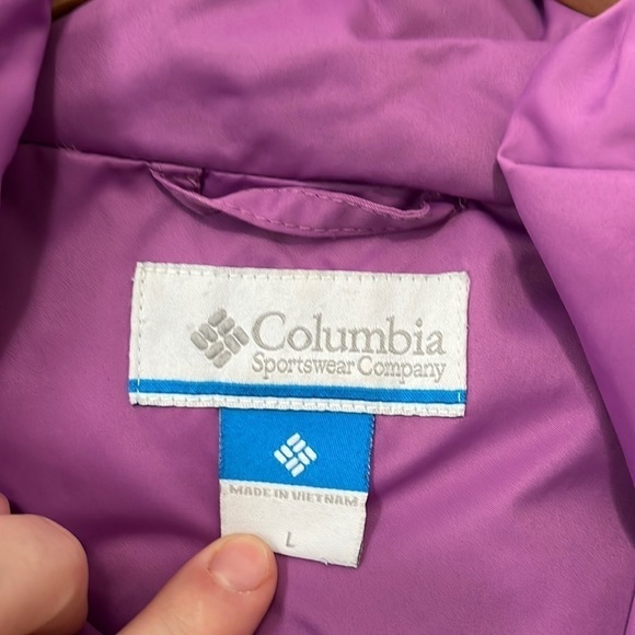 Vintage Columbia Purple Hooded Down Filled Women’s Winter Puffer Ski Jacket - Picture 2 of 11